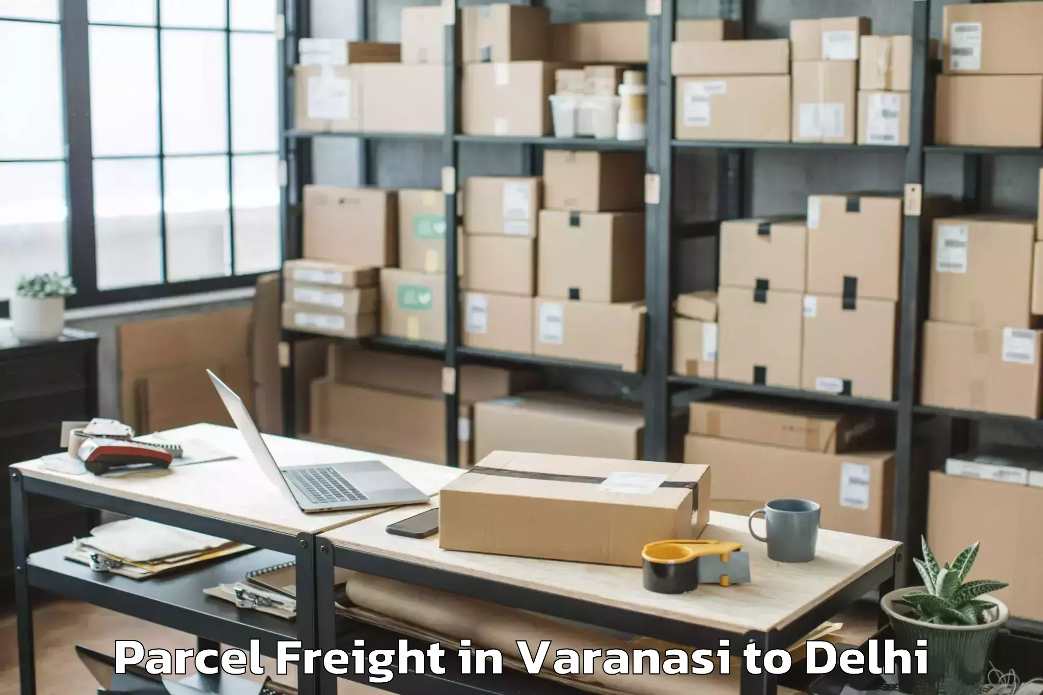 Book Your Varanasi to Ashok Vihar Parcel Freight Today